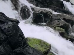 CU Detail of Hoopii Falls / Kapaa, Kauai, Hawaii, United States Stock Footage