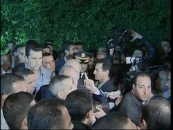 Pres Lahoud leaves palace,  Telecom minister reax, celebrations News Clip