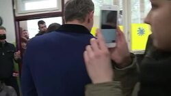 CLEAN : Slovak Elections: candidate Prochazka casts his vote News Clip