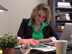 Office woman multitasking using a tablet,smartphone,and laptop computer Stock Footage