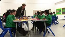 Prince Harry visits the Yes You Can project at Hamilton Community College in Leicester News Clip