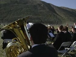 Outdoor Orchestra Stock Footage