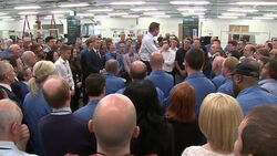 General Election 2015 - David Cameron Gives Speech To Staff At Kelvin Hughes News Clip