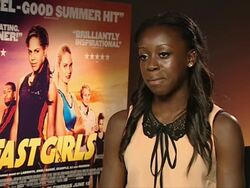INTERVIEW: Desiree Henry on Olympics in London at Fast Girls Interviews at Soho Hotel on June 07, 2012 in London, England (Footage by WireImage Video/Getty Images) Stock Footage