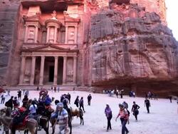 Scenes of Petra Stock Footage