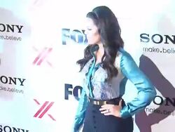 Khloe Kardashian at The X Factor Viewing Party Sponsored By Sony X Headphones on 12/06/2012 in Los Angeles, CA.(Footage by WireImage Video/Getty Images Entertainment Video) Stock Footage