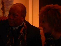 Quincy Jones at The 2013 Vanity Fair Oscar Party H Stock Footage