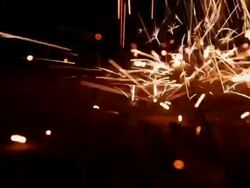 Plasma cutting Sparks Stock Footage