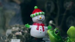 Dancing snowman, funny, humor Stock Footage