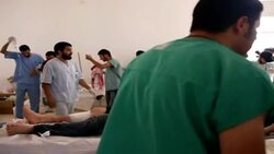 CLEAN: NTC rebel fighters wounded after they enter Sirte News Clip