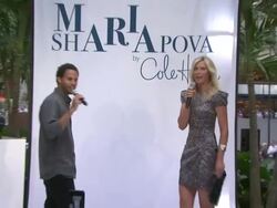 Maria Sharapova Unveils 'Maria Sharapova by Cole Haan' Collection Stock Footage
