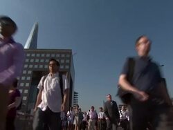 London Bridge Olympic London General Views Stock Footage