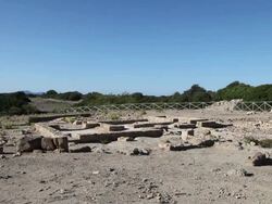 Mozia (Motya), the Cothon(inner harbor) sacred area Stock Footage