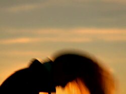 SLO MO Playing With Hair Stock Footage