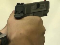 Target practice at a gun range in Georgia News Clip
