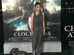 Xun Zhou at Cloud Atlas Los Angeles Premiere on 10/24/2012 in Hollywood, CA.(Footage by WireImage Video/Getty Images Entertainment Video) Stock Footage
