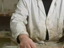 HD: Artist Sketching In Studio Stock Footage