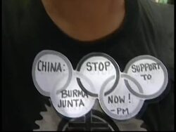 Protesters mark 20th anniversary of Myanmar uprising News Clip