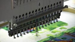 Embroidery Machine (HD) Stock Footage