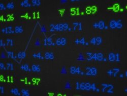 Stock Market Tickers Data Stock Footage