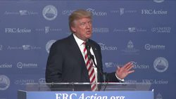 Trump Courts Evangelicals in DC Speech News Clip