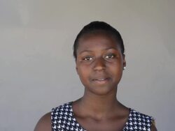 Video portrait of a beautiful african young woman Stock Footage