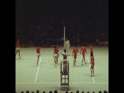 SYND 7-8-72 PERU VERSUS CHINA VOLLEYBALL MATCH News Clip
