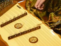 Woman Playing Chinese Dulcimer Stock Footage