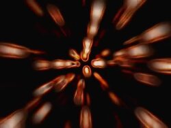 Illuminated objects in motion Stock Footage