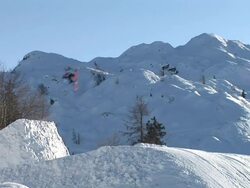 HD: Snowboard Jumping Stock Footage