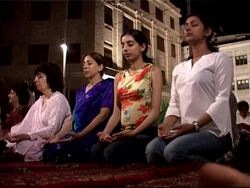 Indian scholar promotes peace with breathing technique News Clip