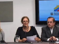 Assange's mother claims US grand jury investigatin Stock Footage