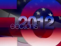 Elections 2012 graphic Stock Footage