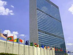 UN Building. New York Stock Footage