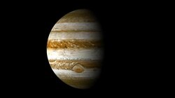 Planet Jupiter phases Loopable Elements isolated with luma matte Stock Footage