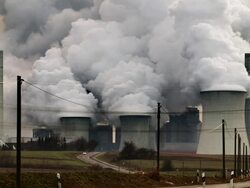 Power Plant Pollution Stock Footage