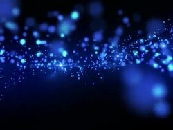 Defocused Blue Particle Stock Footage
