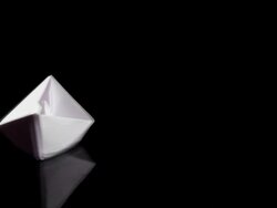 Paper boat Stock Footage