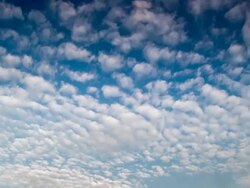 colorful dramatic sky with cloud at sunset Stock Footage