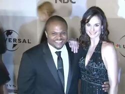 IronE Singleton, Sarah Wayne Callies at the NBC Universal's 68th Annual Golden Globes After Party at Beverly Hills CA. (Footage by WireImage Video/GettyImages) Stock Footage