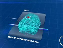 Biometric Fingerprint Scan Accepted Stock Footage