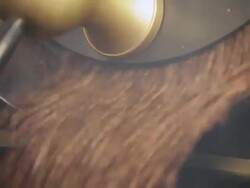 Coffee beans in roaster Stock Footage