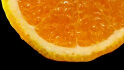 Bottom Orange healthy choice with black background Stock Footage