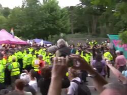 Fracking Site Protests and demonstation News Clip