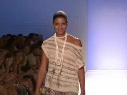 Designer Veronique de la Cruz walks the runway at the Aquarella 2011 runway show at the Lisa Maree/Kooey/Aquarella/Lisa Blue Swimwear - MBFW Miami Swim 2011 Stock Footage