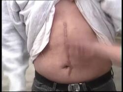 Interviews with gangs in aftermath of LA riots Stock Footage