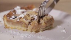 Eating Apple Pie Stock Footage