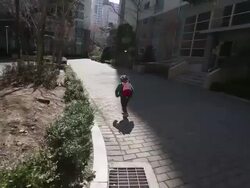 Baby at the Playground Glidecam Stock Footage