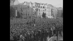 West German President Theodor Heuss appears in Berlin News Clip