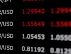 Foreign exchange market chart Stock Footage